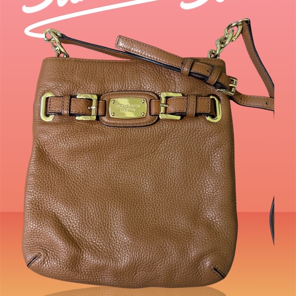 Michael Kors Handbags - Michael Kors cross body bag, brown gold accent
